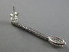 ESTATE .78CT ROUND & MARQUISE DIAMOND 18KT WHITE GOLD HALO HANGING EARRINGS VVS