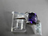 ANTIQUE 2.04CT DIAMOND & AAA AMETHYST 14KT WHITE GOLD EXTRA FACET FILIGREE RING