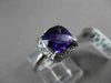 ANTIQUE 2.04CT DIAMOND & AAA AMETHYST 14KT WHITE GOLD EXTRA FACET FILIGREE RING