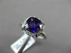 ANTIQUE 2.04CT DIAMOND & AAA AMETHYST 14KT WHITE GOLD EXTRA FACET FILIGREE RING