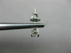 ESTATE .87CT ROUND DIAMOND 14K WHITE GOLD CLASSIC 4 PRONG SOLITARE STUD EARRINGS