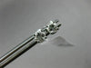 ESTATE .87CT ROUND DIAMOND 14K WHITE GOLD CLASSIC 4 PRONG SOLITARE STUD EARRINGS