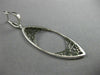 ESTATE LARGE .57CT DIAMOND 14K WHITE GOLD SPIDER WEB LEVER BACK HANGING EARRINGS