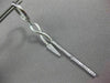 ESTATE LONG .28CT DIAMOND 14KT WHITE GOLD INFINITY LOVE HUGGIE HANGING EARRINGS