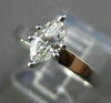 ESTATE MARQUISE DIAMOND 14KT WHITE GOLD SOLITAIRE ENGAGEMENT RING F VS #20206