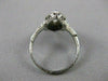 ANTIQUE .75CT OLD MINE DIAMOND SAPPHIRE 18K W GOLD FILIGREE COCKTAIL RING #20411