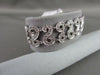 ANTIQUE WIDE 1.5CTW FILIGREE 14KT DIAMOND "S" DESIGN BRACELET