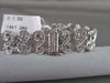 ANTIQUE WIDE 1.5CTW FILIGREE 14KT DIAMOND "S" DESIGN BRACELET