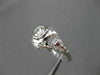 ANTIQUE LARGE .52CT ROUND DIAMOND 18K WHITE GOLD FILIGREE ENGAGEMENT RING #23334