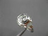 ANTIQUE LARGE .52CT ROUND DIAMOND 18K WHITE GOLD FILIGREE ENGAGEMENT RING #23334