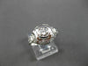 ANTIQUE LARGE .52CT ROUND DIAMOND 18K WHITE GOLD FILIGREE ENGAGEMENT RING #23334