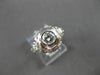 ANTIQUE LARGE .52CT ROUND DIAMOND 18K WHITE GOLD FILIGREE ENGAGEMENT RING #23334