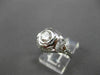 ANTIQUE LARGE .52CT ROUND DIAMOND 18K WHITE GOLD FILIGREE ENGAGEMENT RING #23334