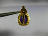 ANTIQUE LARGE 12.20CT DIAMOND & AAA AMETHYST 14K YELLOW GOLD 3D HANGING EARRINGS