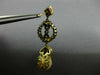 ANTIQUE .76CT DIAMOND & SOUTH SEA PEARL 14K YELLOW & BLACK GOLD HANGING EARRINGS