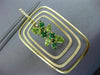 ESTATE 5.64CT DIAMOND & AAA PERIDOT & TSAVORITE 14K YELLOW GOLD HANGING EARRINGS