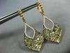 ESTATE LARGE 4.90CT WHITE & MULTI COLOR FANCY DIAMOND 18KT ROSE GOLD 3D EARRINGS