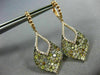 ESTATE LARGE 4.90CT WHITE & MULTI COLOR FANCY DIAMOND 18KT ROSE GOLD 3D EARRINGS