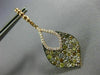 ESTATE LARGE 4.90CT WHITE & MULTI COLOR FANCY DIAMOND 18KT ROSE GOLD 3D EARRINGS