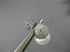 LARGE 2.50CT DIAMOND & AAA SOUTH SEA PEARLS 18K WHITE GOLD PAVE HANGING EARRINGS