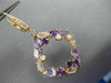 8.60CT DIAMOND & AAA AMETHYST PINK QUARTZ 14KT ROSE GOLD ETOILE HANGING EARRINGS