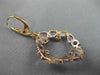 8.60CT DIAMOND & AAA AMETHYST PINK QUARTZ 14KT ROSE GOLD ETOILE HANGING EARRINGS