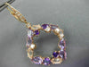 8.60CT DIAMOND & AAA AMETHYST PINK QUARTZ 14KT ROSE GOLD ETOILE HANGING EARRINGS