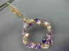 8.60CT DIAMOND & AAA AMETHYST PINK QUARTZ 14KT ROSE GOLD ETOILE HANGING EARRINGS