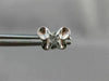 ANTIQUE .16CT DIAMOND BUTTERFLY 3D 18KT WHITE GOLD EARRINGS ELEGANT!! #1780