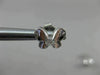 ANTIQUE .16CT DIAMOND BUTTERFLY 3D 18KT WHITE GOLD EARRINGS ELEGANT!! #1780