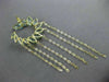 ESTATE LARGE 10CT AAA BLUE TOPAZ 14K YELLOW GOLD FLOWER JOURNEY HANGING EARRINGS