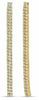 ESTATE LARGE & LONG 2.70CT DIAMOND 18KT YELLOW GOLD DOUBLE BAR HANGING EARRINGS