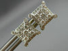 ESTATE .54CT DIAMOND 14K YELLOW GOLD SQUARE CLUSTER FILIGREE SCREW BACK EARRINGS