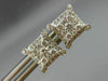 ESTATE .54CT DIAMOND 14K YELLOW GOLD SQUARE CLUSTER FILIGREE SCREW BACK EARRINGS