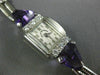 ANTIQUE SMITH PATTERSON 4.40CT OLD MINE DIAMOND & AMETHYST PLATINUM WATCH #2573