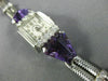 ANTIQUE SMITH PATTERSON 4.40CT OLD MINE DIAMOND & AMETHYST PLATINUM WATCH #2573