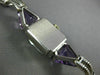 ANTIQUE SMITH PATTERSON 4.40CT OLD MINE DIAMOND & AMETHYST PLATINUM WATCH #2573