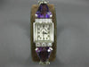 ANTIQUE SMITH PATTERSON 4.40CT OLD MINE DIAMOND & AMETHYST PLATINUM WATCH #2573
