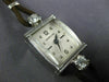 ANTIQUE LADY HAMILTON .35CT DIAMOND 14KT WHITE GOLD 3D ART DECO WATCH #499