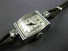 ANTIQUE LADY HAMILTON .35CT DIAMOND 14KT WHITE GOLD 3D ART DECO WATCH #499