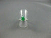 ANTIQUE 1.5CT DIAMOND & AAA JADE 14K WHITE GOLD TEAR DROP ENGAGEMENT RING #21762
