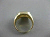 ESTATE .07CT OLD MINE DIAMOND 14K YELLOW GOLD 3D FILIGREE SIGNET MENS RING #1233