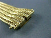 ANTIQUE WIDE 18KT YELLOW GOLD HAND CRAFTED WOVEN BRACELET STUNNING! #1903