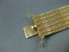 ANTIQUE WIDE 18KT YELLOW GOLD HAND CRAFTED WOVEN BRACELET STUNNING! #1903