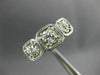 ANTIQUE LARGE ART DECO 1.25CT DIAMOND PLATINUM 3 STONE FILIGREE ANNIVERSARY RING