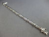 .65CT DIAMOND 14K WHITE GOLD 3D ROUND MULTI BAR BY THE YARD LOVE TENNIS BRACELET