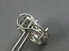LARGE 2.35CT DIAMOND 18KT WHITE GOLD ROUND & PRINCESS INVISIBLE EARRINGS #27715