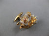ESTATE EXTRA LARGE 1.62CT DIAMOND & AAA RUBY 18K ROSE GOLD HAPPY HORSE CUFFLINKS