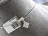 .25CT DIAMOND 14K WHITE GOLD ROUND INVISIBLE SQUARE GEOMETRICAL FLOATING PENDANT