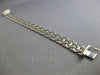 ESTATE 14KT WHITE GOLD 3D CLASSIC MATTE & SHINY CRISS CROSS FUN BRACELET